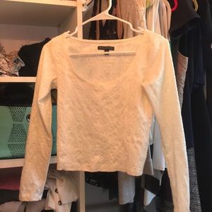 American Eagle off white crop top
